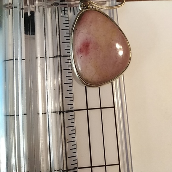 Destress! Rhodochrosite pendant sterling silver - Picture 3 of 3